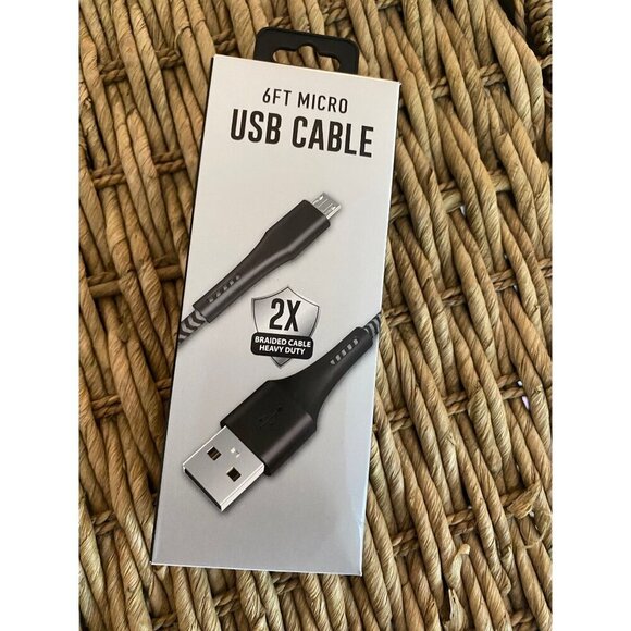 Micro-USB 6 Foot Cable Charger - Picture 1 of 3